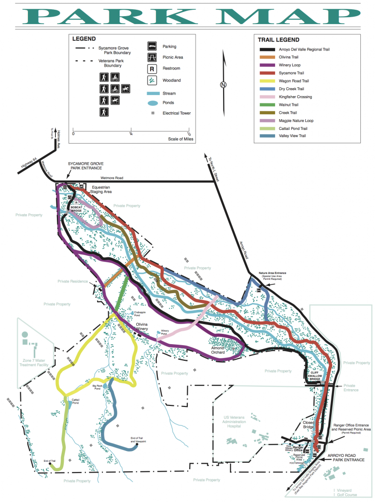 Sycamore Grove Trail Map