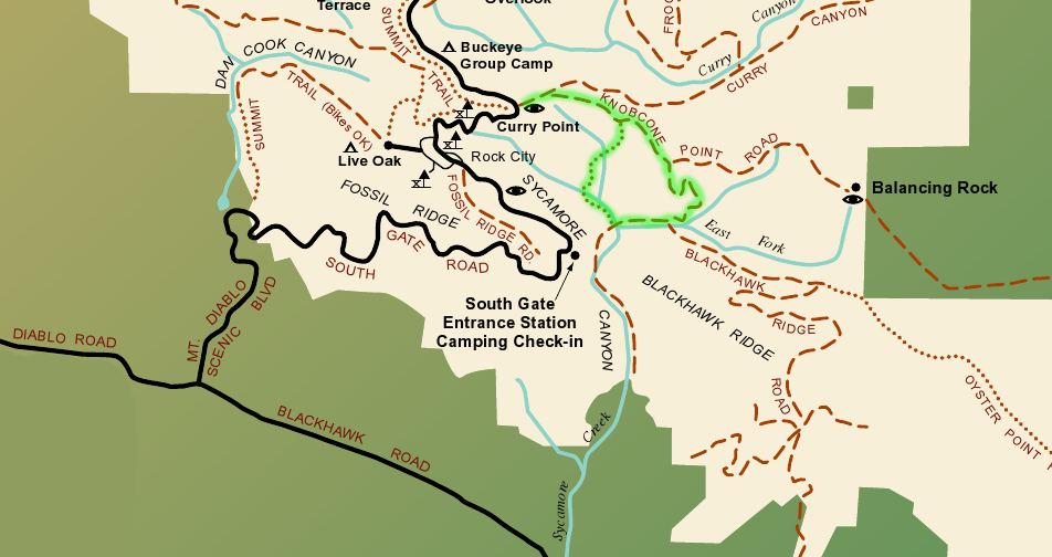 Mt Diablo Hiking Map September Hike: Mt. Diablo State Park « Cub Scout Pack 1776